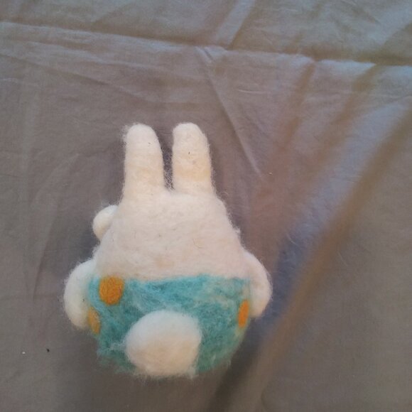 Woolbuddy Handmade Felted Rabbit Finished - 6" - Picture 2 of 4